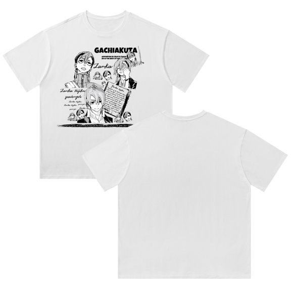 Gachiakuta Merch T-Shirt Cotton Printed Short Sleeve Streetwear Men's and Women's Round Neck Top