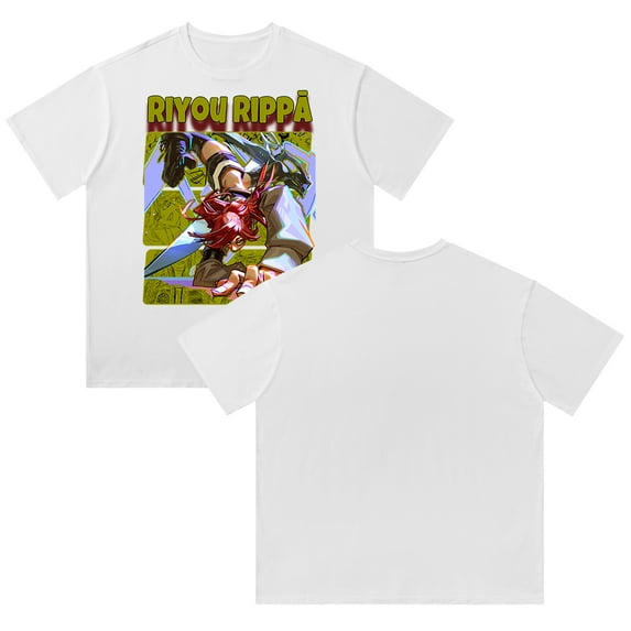 Gachiakuta Merch T-Shirt Cotton Printed Short Sleeve Streetwear Men's and Women's Round Neck Top