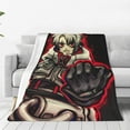 thumbnail image 1 of Gachiakuta Rudo Surebrec Throw Blanket Couch Bed Sofa Soft Lightweight Warm Cozy Flannel Fleece Bed Blanket For Kids Adults Gift Multiple Sizes Available 40"X30", 1 of 8
