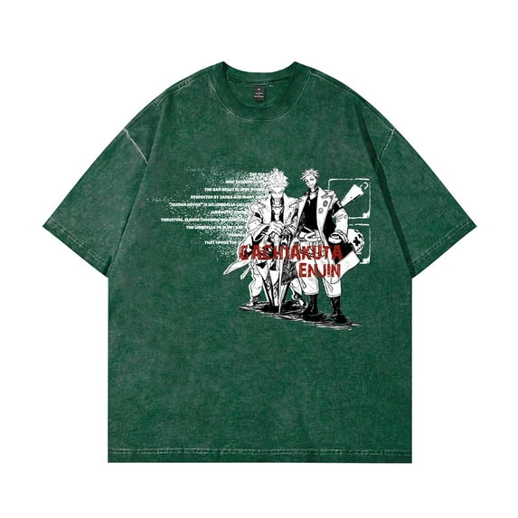 Gachiakuta T-Shirt Cotton Vintage Wash For Women/Men Short Sleeve Tshirt Tee Cosplay Streetwear