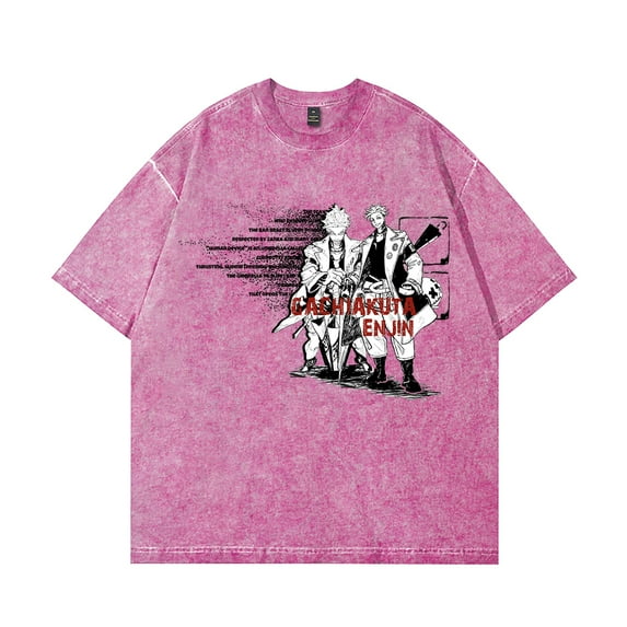 Gachiakuta T-Shirt Cotton Vintage Wash For Women/Men Short Sleeve Tshirt Tee Cosplay Streetwear