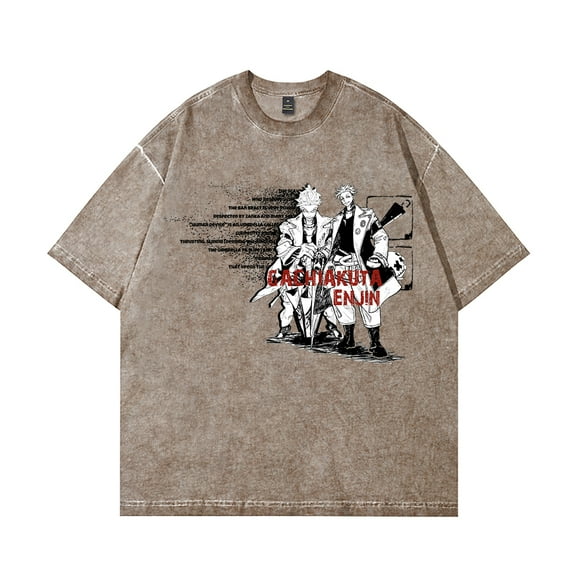 Gachiakuta T-Shirt Cotton Vintage Wash For Women/Men Short Sleeve Tshirt Tee Cosplay Streetwear