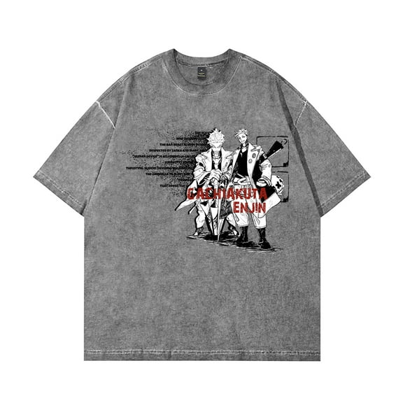 Gachiakuta T-Shirt Cotton Vintage Wash For Women/Men Short Sleeve Tshirt Tee Cosplay Streetwear