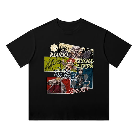 Gachiakuta T-Shirt Cotton Vintage Wash Tee For Women/Men Unisex Short Sleeve Tshirt Cosplay Streetwear