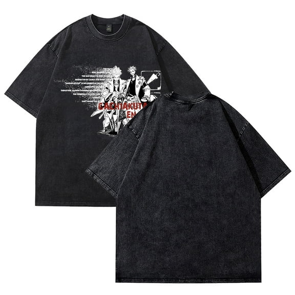 Gachiakuta T-Shirt Summer Crew Neck Short Sleeve T-Shirt Unisex Street Fashion Clothing Tops