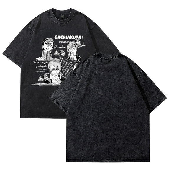 Gachiakuta T-Shirt Summer Crew Neck Short Sleeve T-Shirt Unisex Street Fashion Clothing Tops