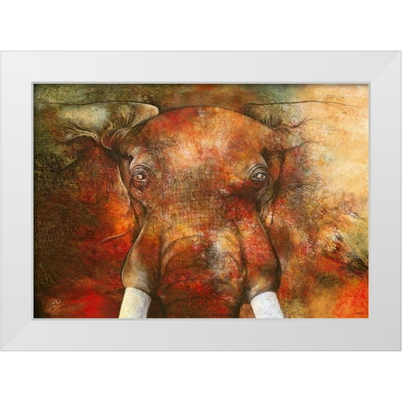 Gack, Jean-Pierre 32x24 White Modern Wood Framed Museum Art Print Titled - Regard