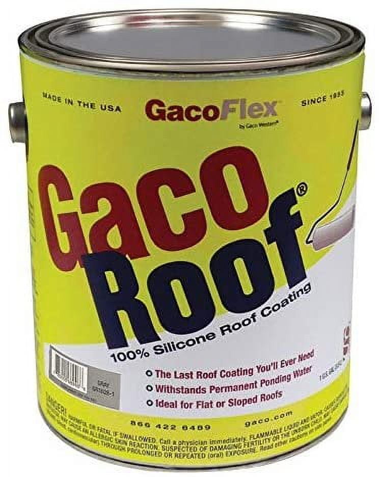 Gaco Western GacoFlex, Gray Silicone Roof Coating, 1 gal