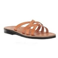 thumbnail image 1 of Gad - Leather Criss Cross Strap Sandal | Tan, 1 of 4