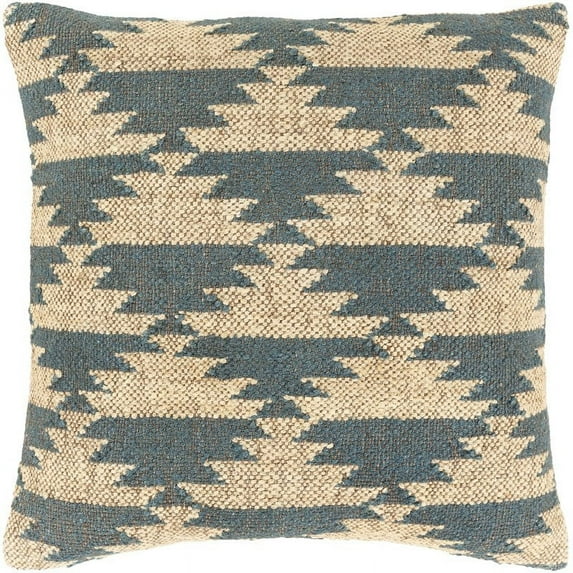 Gada GAD-004 18"H x 18"W Square Pillow Kit in Beige/Teal/Khaki/Camel
