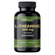 Gade Nutrition L-Theanine 200mg | مكمل L Theanine في كبسولات نباتية | صنع في الولايات المتحدة الأمريكية