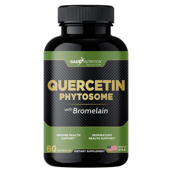 Gade Nutrition Quercetin Phytosome with Bromelain 2,400 GDU/g | Made in the USA