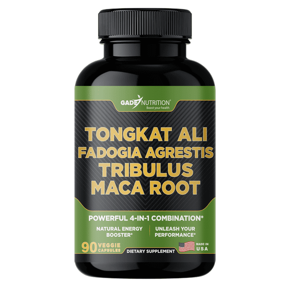 Gade Nutrition Tongkat Ali with Fadogia Agrestis, Tribulus and Maca Root