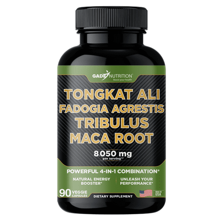 Gade Nutrition Tongkat Ali with Fadogia Agrestis, Tribulus and Maca Root