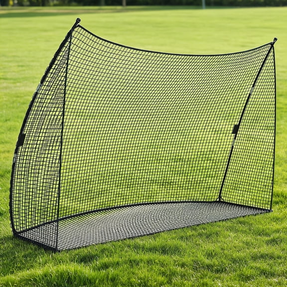 Gaderth 10x7ft Golf Hitting Net,Heavy Duty Enclosed Golf Simulator Cage For Full Swing, Portable Practice Net Golf Driving Nets For Backyard Garage Indoor Outdoor