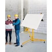 Gaderth 11FT Drywall Lifter, Heavy-Duty 150 Lbs Sheetrock Lift With Adjustable Telescoping Arm, Lockable Wheels, Drywall Panel Lift Jack Hoist Tools Ideal For Ceiling & Wall Installation