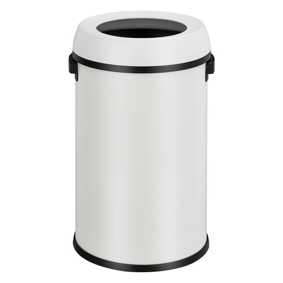 Gaderth 17 Gallon Open Top Trash Can,Fingerprint-Resistant Stainless Steel Garbage Bin for Kitchen, Restaurant & Office,Heavy-Duty 65 Liter Commercial Waste Bin, No Lid