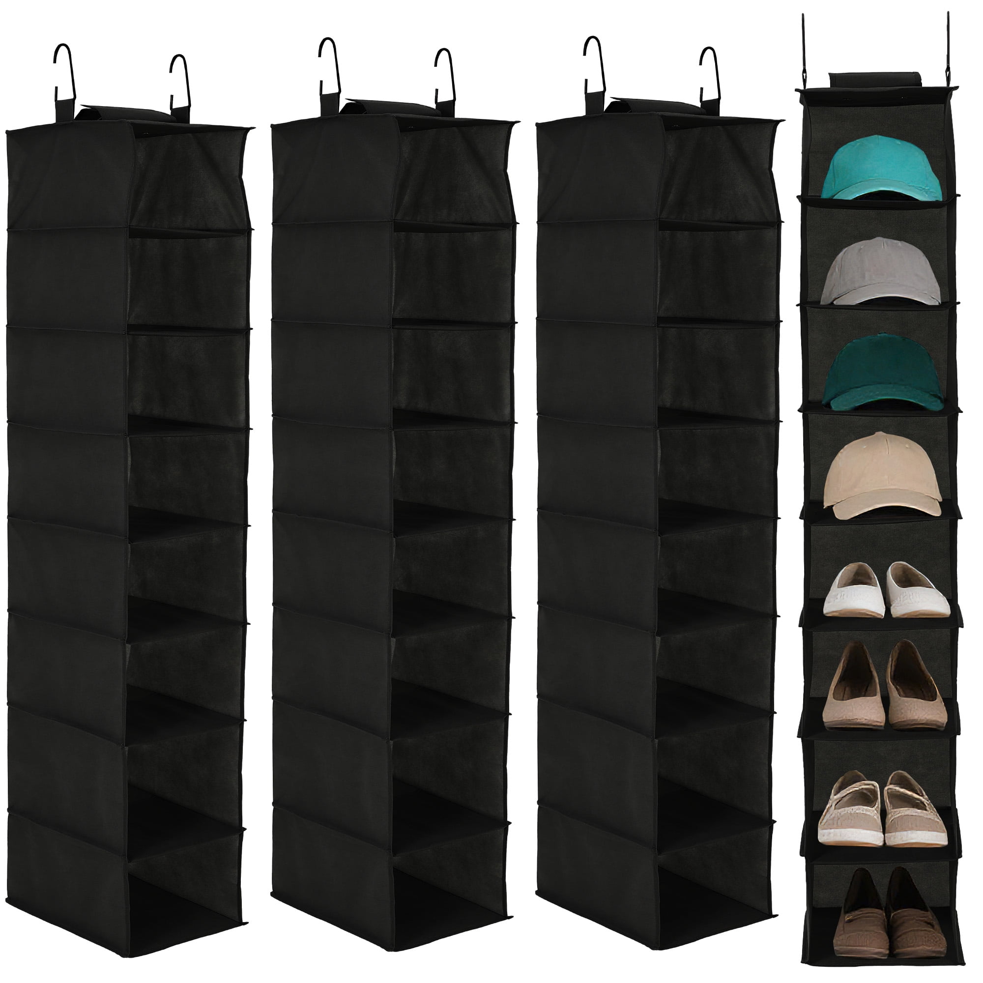 Curated visual reference: Fresh Look at Gaderth 3 Tier Hanging Shoe Organizer For Closet Over The