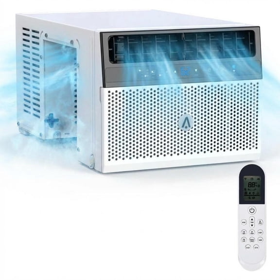 Gaderth 6000 Btu Window Air Conditioner With Remote Control,Washable Filer Ultra-Quiet Cools Air Conditioner For Bedroom For Small Room Up To 269 Sq.Ft Ac Unit