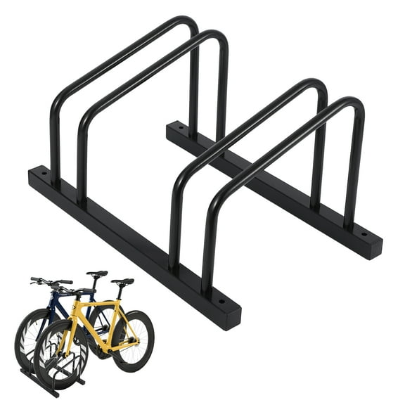 Gaderth Bike Stand Rack,2/3/4 Bicycle Floor Parking Rack,Anti-Slip Base Bike Parking Rack For Garage Backyard Indoor & Outdoor Use - Fits Mountain Road & Hybrid Bikes