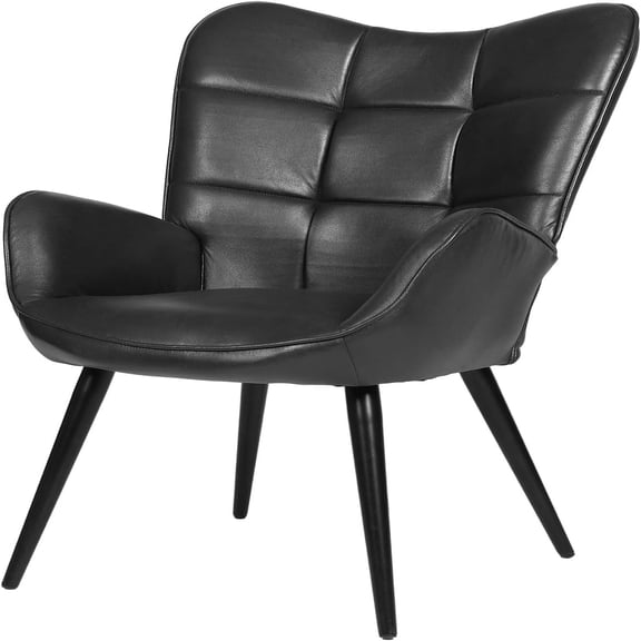 Gaderth Casual Dining Chair,Comfortable and Stylish Seating for Dining Tables, Faux Leathern Kitchen Chairs with Metal Legs, Farmhouse High Back Dinning Chair for Kitchen, Dining Room, Living Room