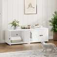 thumbnail image 1 of Gaderth Cat Litter Box Enclosure for 2 Cats, Hidden Litter Box Furniture Cabinet with Double Room, Double Cat Litter Box Enclosure, Hidden Litter Box Tv Stand, 1 of 8