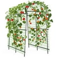 thumbnail image 1 of Gaderth Cucumber Trellis, Adjustable Garden Arch Trellis, Metal Arch Vegetables Trellis, 7.5FT Metal Arbor with Climbing Net, Weather-Resistant Pergola for Vines, Roses, Vegetables & Flowers, Sturdy, 1 of 7