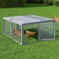 thumbnail image 1 of Gaderth Folding Wooden Chicken Coop & Rabbit Hutch, Portable Small Animal Cage, Portable Small Animal Cage, Easy Access with Top & Side Doors, No Assembly Needed, 1 of 8