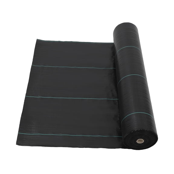 Gaderth Garden Weed Control Cloth,6 Ft x 300 Ft 3.2 Oz Ground Cover Weed Block Gardening Mat, Easy Setup & Superior Weed Control, Geotextile Fabric For Erosion Control, Weed Barrier