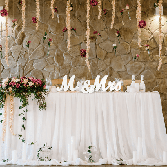 Gaderth Mr And Mrs Sign For Wedding Table,Large Mr And Mrs Sign,Wooden Mr Mrs Sign Letters,Mr & Miss Sign Wedding Decorations For Anniversary