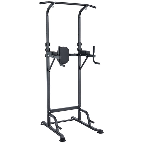 Gaderth Multifunction Power Tower Pull Up Bar Station Workout Dip Station, Adjustable Height Power Tower, 880LBS Capacity Strength Training Equipment, Indoor Fitness Chin Up