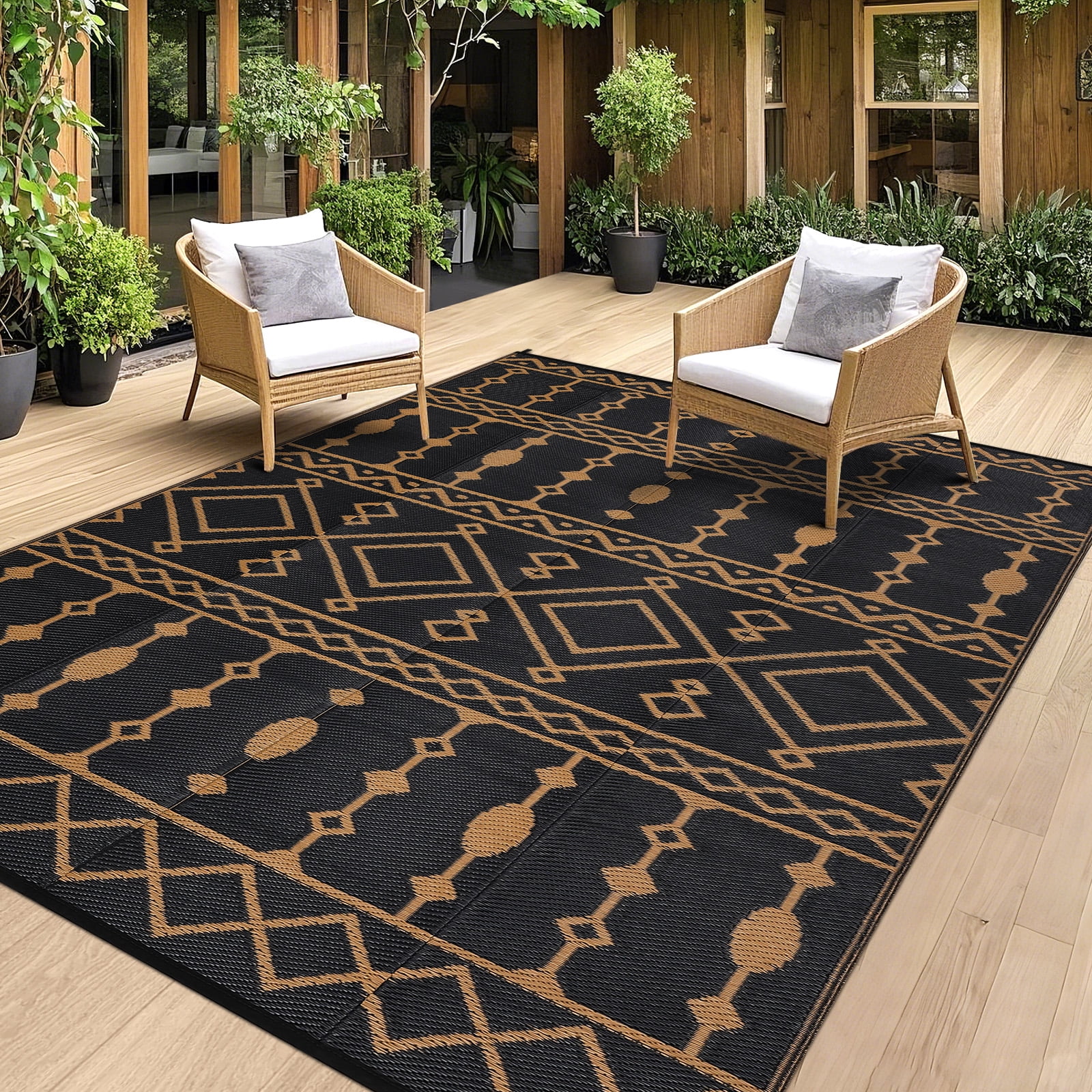 Gaderth Outdoor Rug Waterproof Outdoor Area Rug Reversible Plastic gaderth-outdoor-rug-waterproof-outdoor-area-rug-reversible-plastic