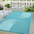 Gaderth Outdoor Rug Waterproof, Reversible Plastic Straw Rug Patio Rug ...