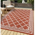 thumbnail image 1 of Gaderth Outdoor Rug,Waterproof Reversible Rug Patio Rug Modern Camping RV Plastic Straw Rug Geometric Area Rug for Backyard, Deck, Picnic, Porch, Beach, 1 of 10