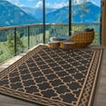 thumbnail image 1 of Gaderth Outdoor Rug,Waterproof Reversible Rug Patio Rug Modern Camping RV Plastic Straw Rug Geometric Area Rug for Backyard, Deck, Picnic, Porch, Beach, 1 of 11