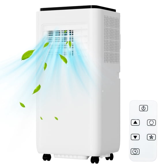 Gaderth Portable Air Conditioner, 10000 BTU Portable AC, 3-in-1 Portable AC Unit with Remote Control, Dehumidifying & Fan, Quiet Operation and Easy Mobility, Remote Control, Enhanced Air Quality