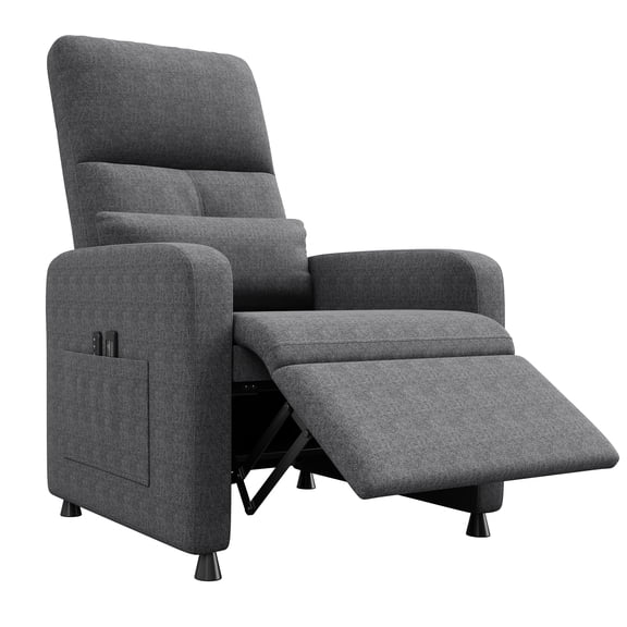 Gaderth Power Recliner Chair with Massage and Heat, Electric Recliner Chair, Adjustable Electric Recliner Ergonomic Overstuffed Tall Back, 2 Side Pockets and USB Port