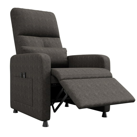 Gaderth Power Recliner Chair with Massage and Heat, Electric Recliner Chair, Adjustable Electric Recliner Ergonomic Overstuffed Tall Back, 2 Side Pockets and USB Port