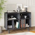 thumbnail image 1 of Gaderth Record Player Stand with Vinyl Storage,  Turntable Stand with Vinyl Storage Holds, 39.5in Wood Turntable Table with Charging Station, Up to 350 Albums for Living Room, Office, 1 of 6