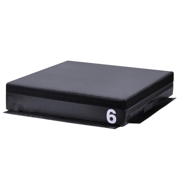 Gaderth Stackable Plyo Box 6/12/20 Inch, Adjustable Plyometric Jump Box, Fitness Stackable Soft Foam Plyo Box Set, Soft Plyo Box for Exercise, Step Training