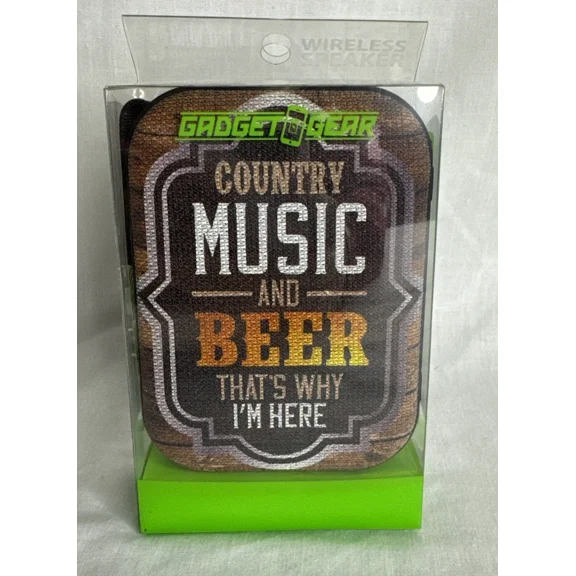 Gadget Gear Bluetooth Speaker - Country Music And Beer ThatS Why IM Hear