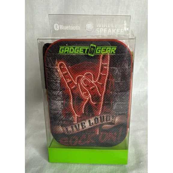 Gadget Gear Bluetooth Speaker - Live Loud Rock On