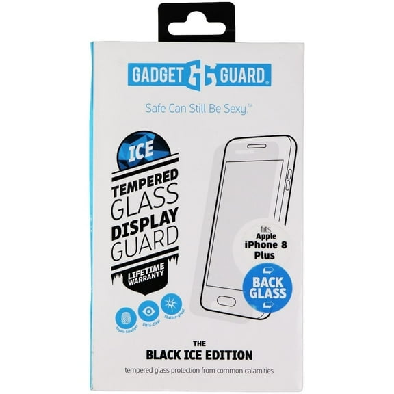 Gadget Guard (Black Ice Back Glass) for iPhone 8 Plus - Clear / Back Glass ONLY