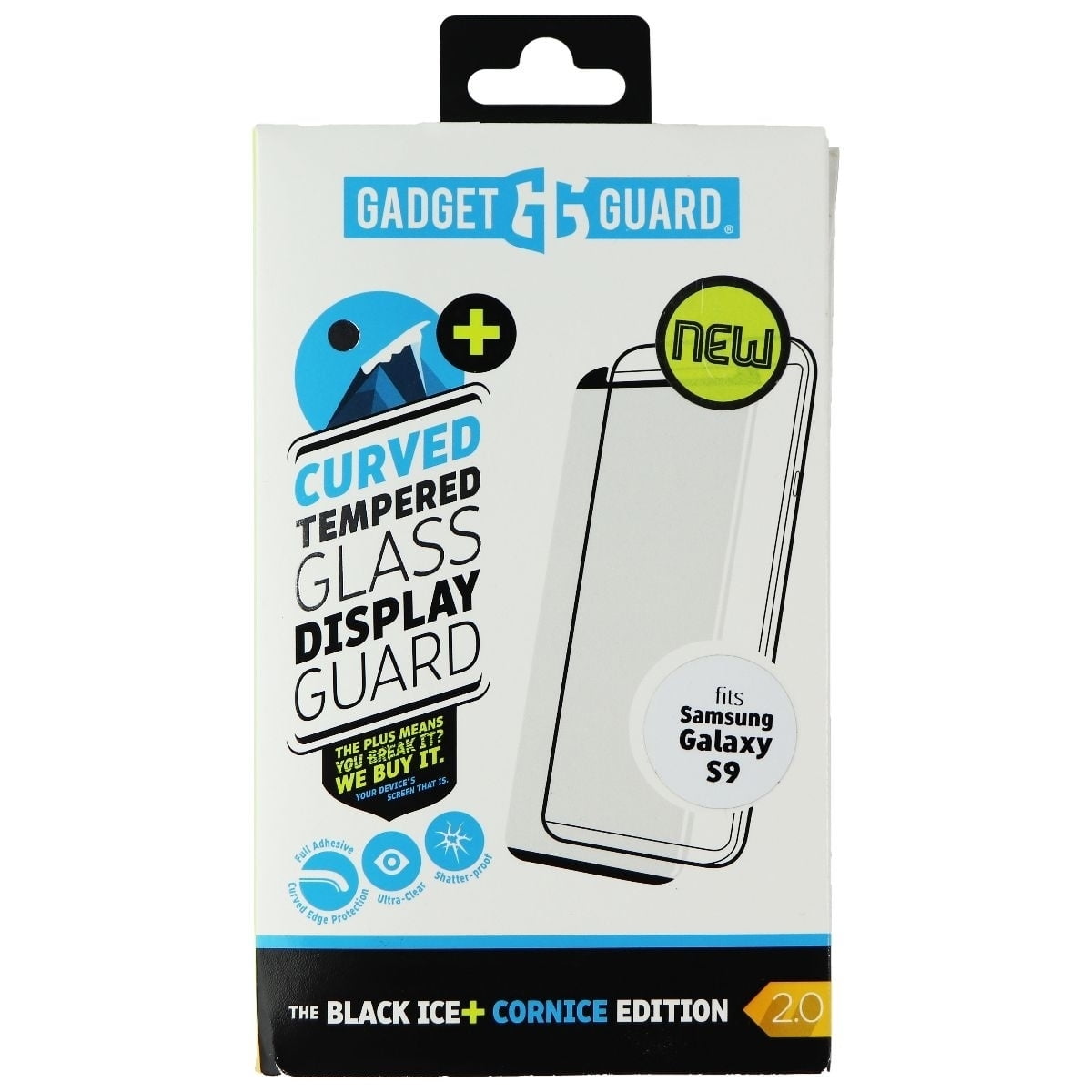 Gadget Guard Black Ice+ Cornice Curved Screen Protector for Samsung