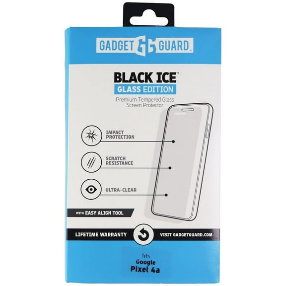 Gadget Guard Black Ice Glass with Easy Align Tool for Google Pixel 4a - Clear