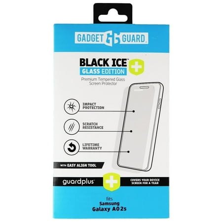 Gadget Guard - Black Ice Plus Glass Screen Protector For Samsung A02S - Clear