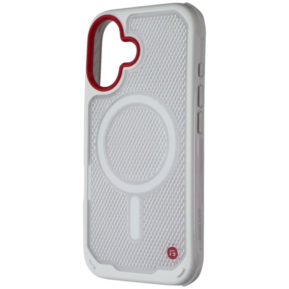 Gadget Guard G-Form Case for MagSafe for Apple iPhone 16 - Reflector (White/Red)
