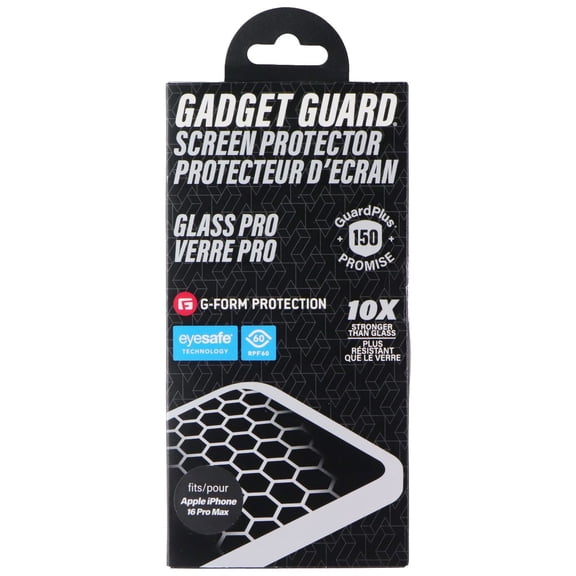 Gadget Guard G-Form Glass Pro Screen Protector for Apple 16 Pro Max
