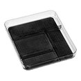 thumbnail image 1 of madesmart 4-Compartment Gadget Tray, Clear Soft Grip Collection, 4-Compartment, Soft-Grip Lining, Non-Slip Feet, BPA-free, Carbon/Clear, 1 of 2