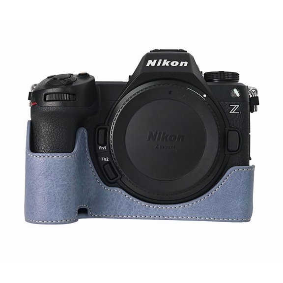 GadgetCom Camera Half Case Compatible with Nikon Z6III Z6 Mark 3 , Anti-Slip PU Leather Shell Protective Cover